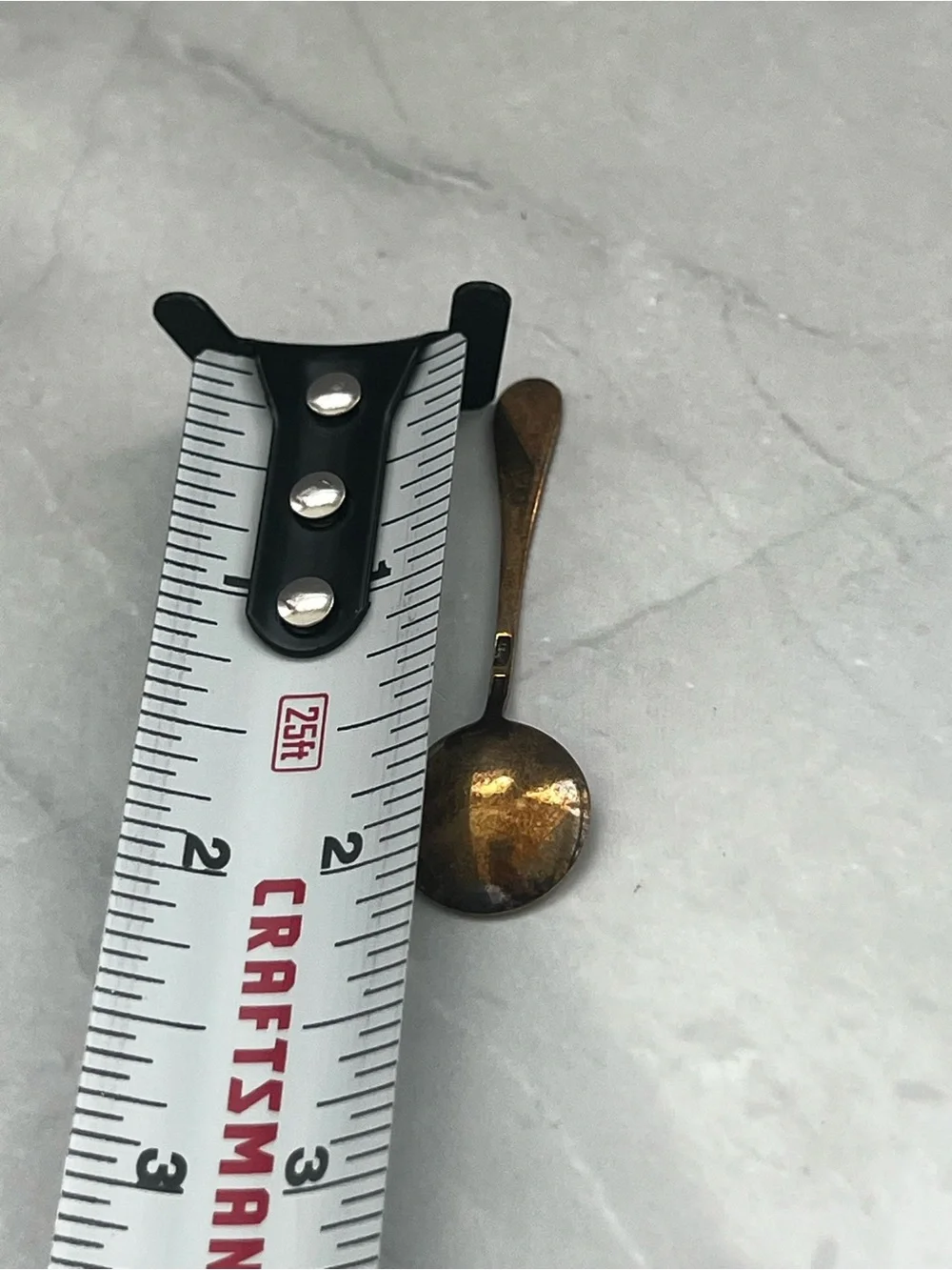 Vintage Soviet-era 875 silver miniature salt spoon